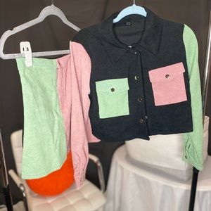 Matching Skirt and Jacket Set